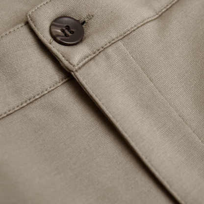 Khaki Slim Comfort Knit Chino Pant-VibeCloset