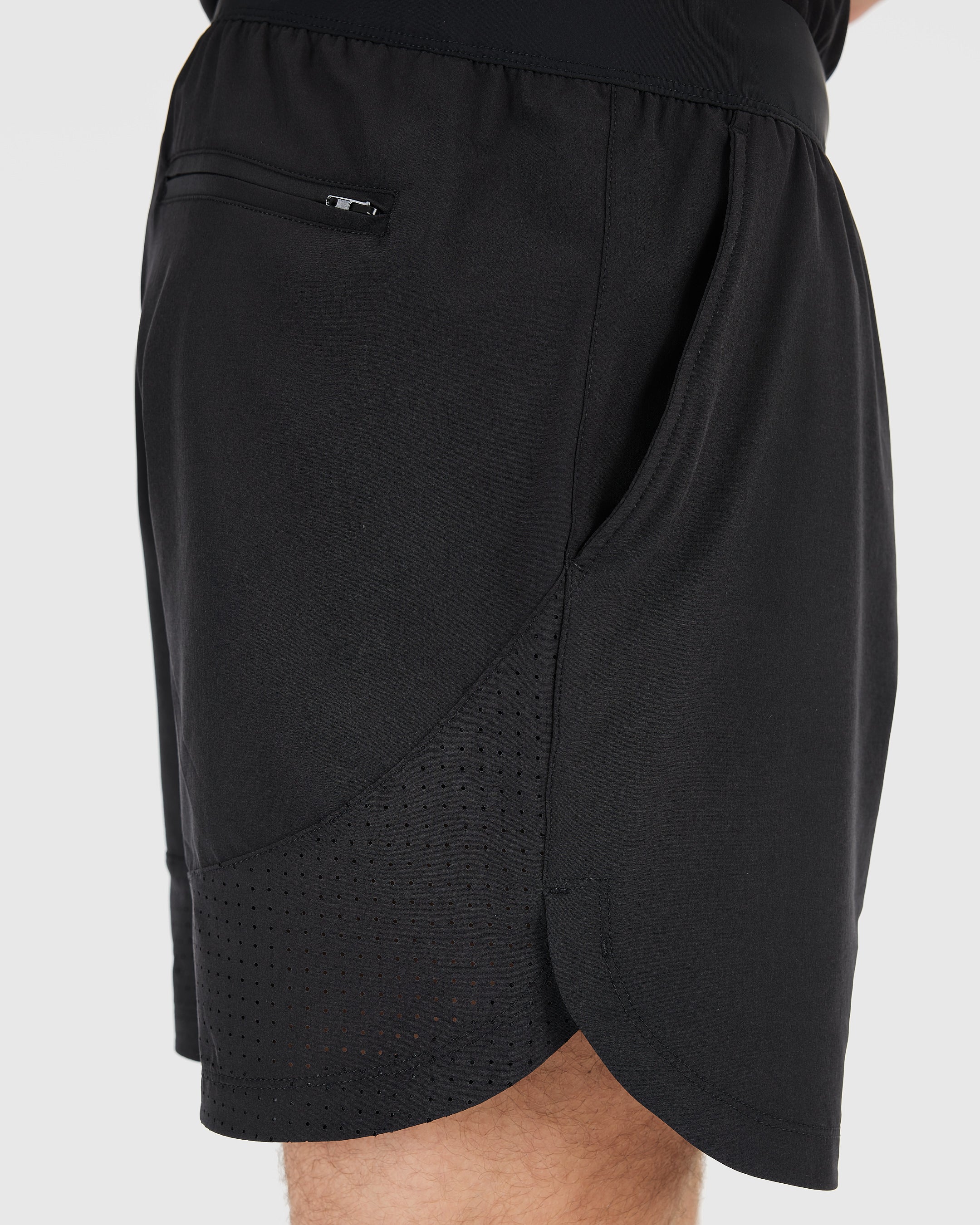 7" Black Active Training Shorts 2.0-VibeCloset