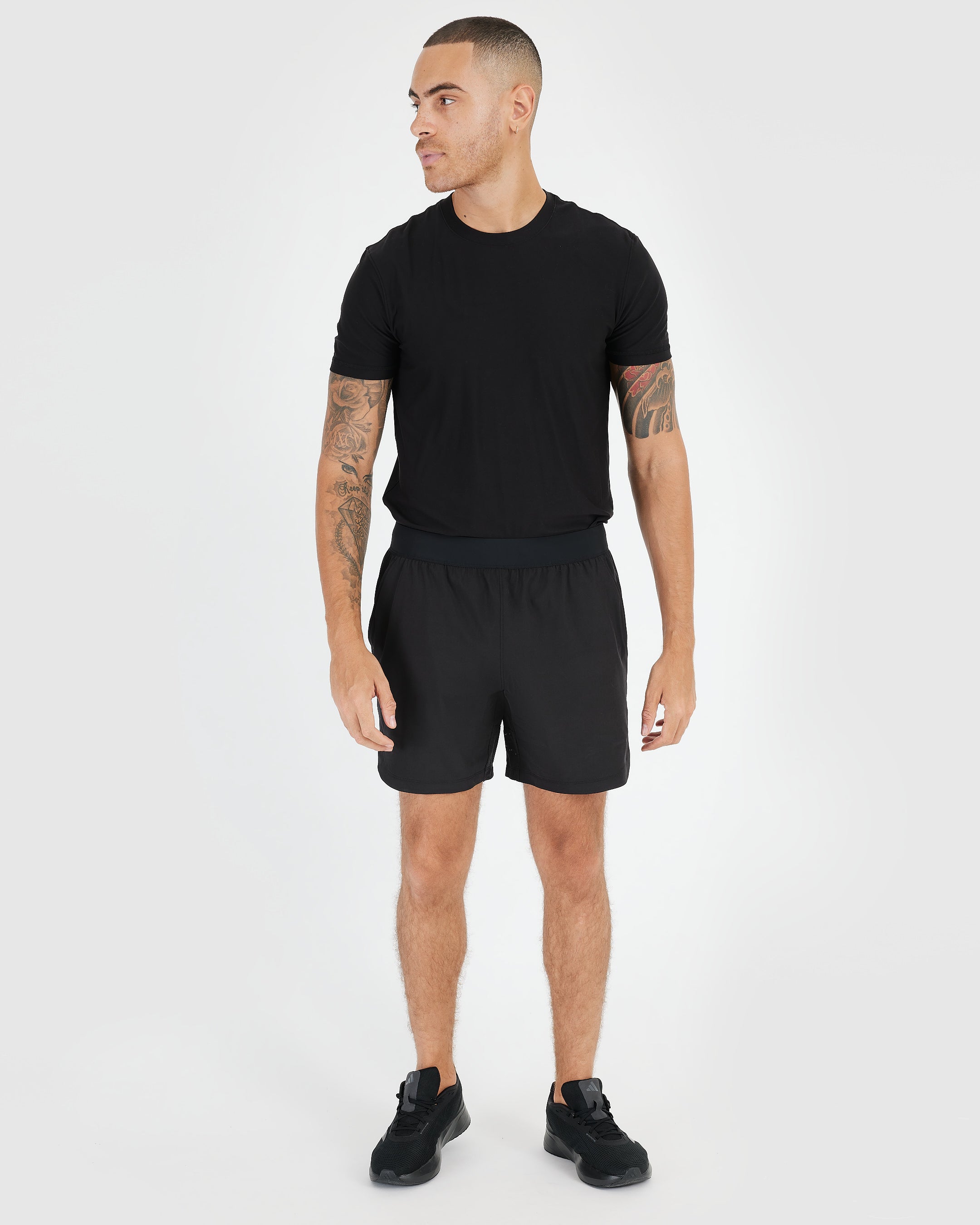 7" Black Active Training Shorts 2.0-VibeCloset