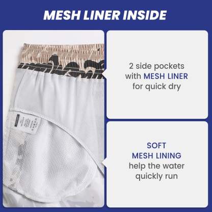 🩳⛱5.5 Inch Inseam Coffee Swim Trunks-VibeCloset