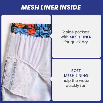 5.5 Inch Inseam Egyptian Pattern Swim Trunks-VibeCloset