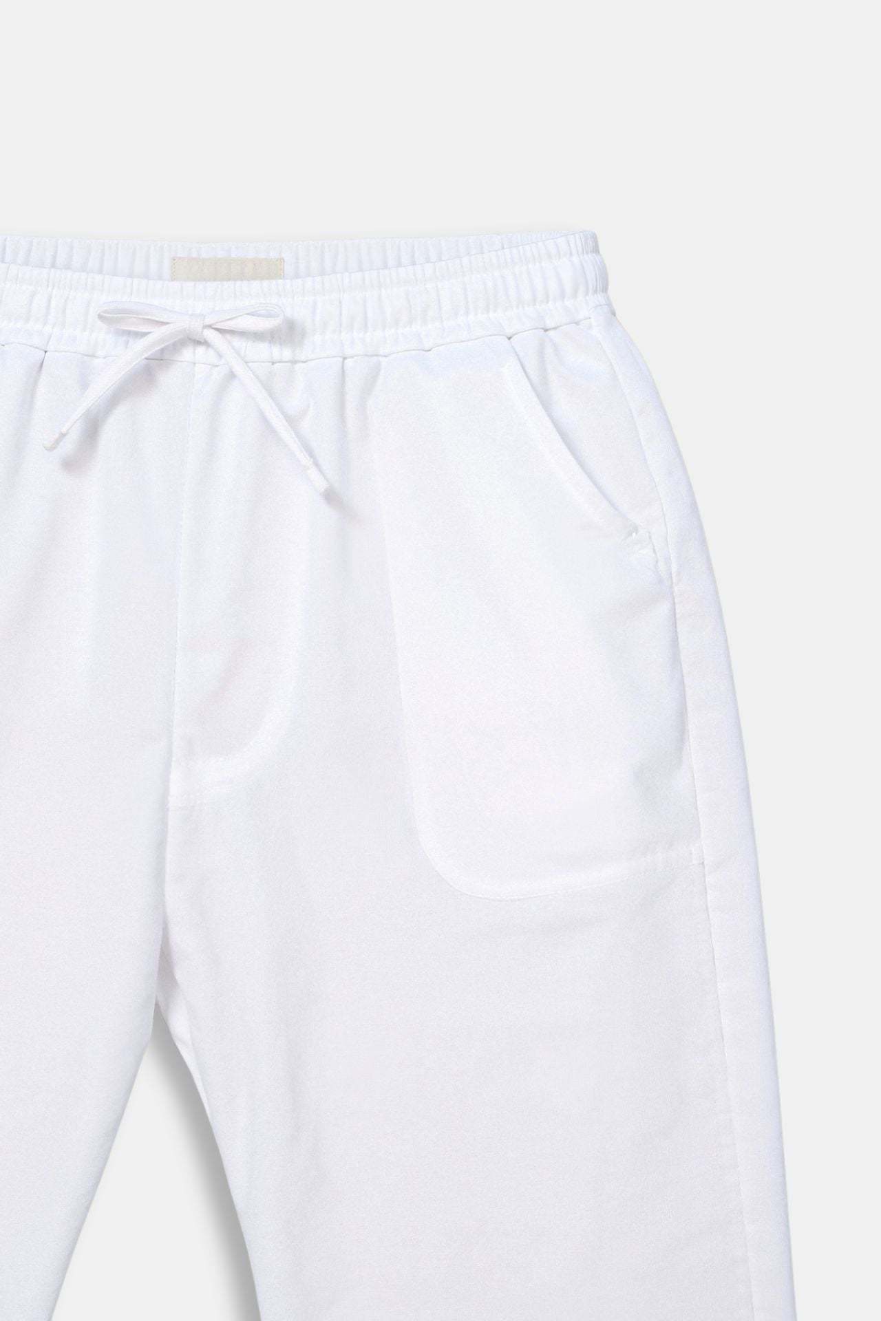 Old Money Cotton & Linen Blend Drawstring Pants-VibeCloset