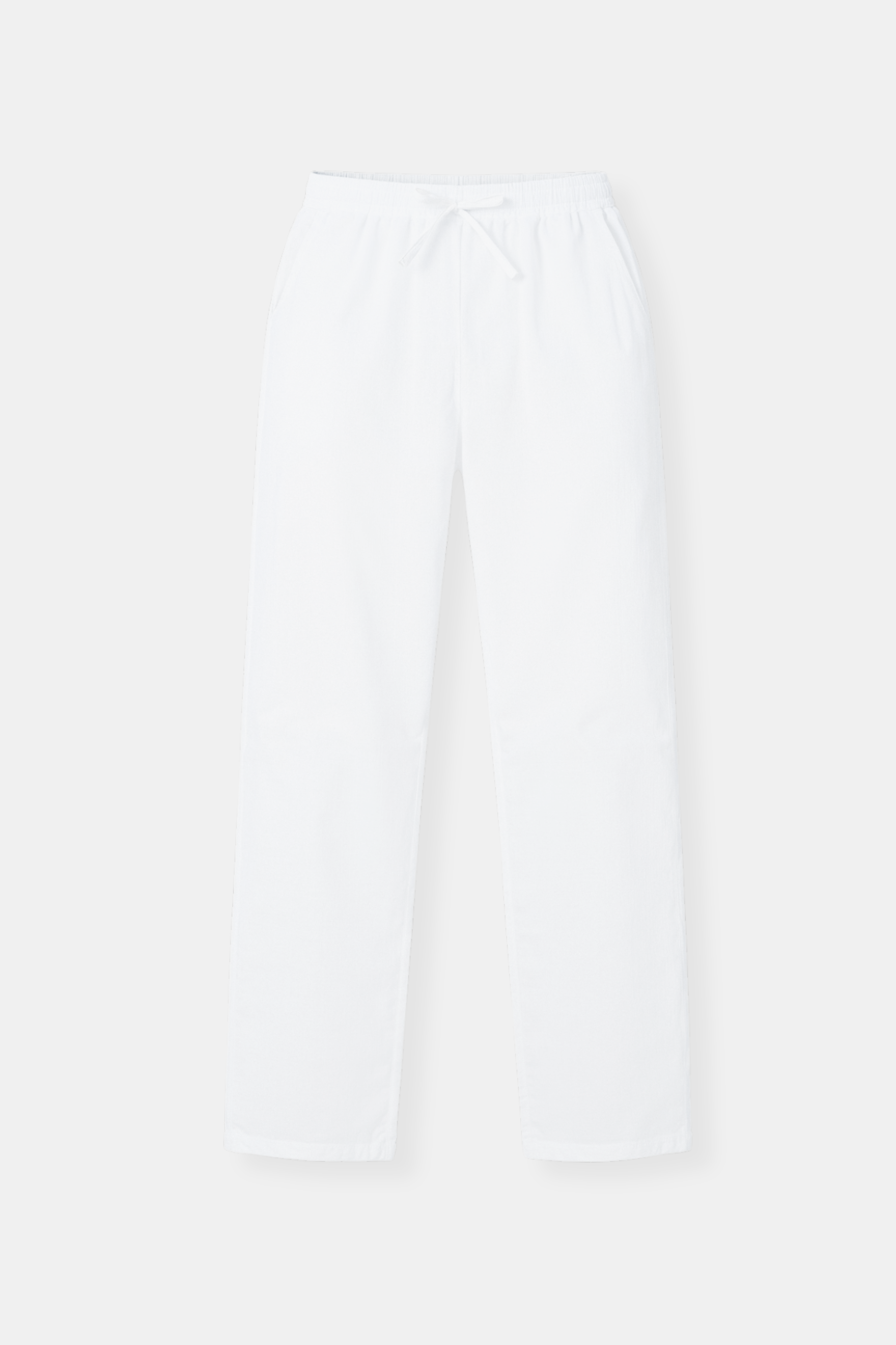 Old Money Cotton & Linen Blend Drawstring Pants-VibeCloset