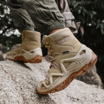 Waterproof, puncture-proof and smash-proof hiking boots