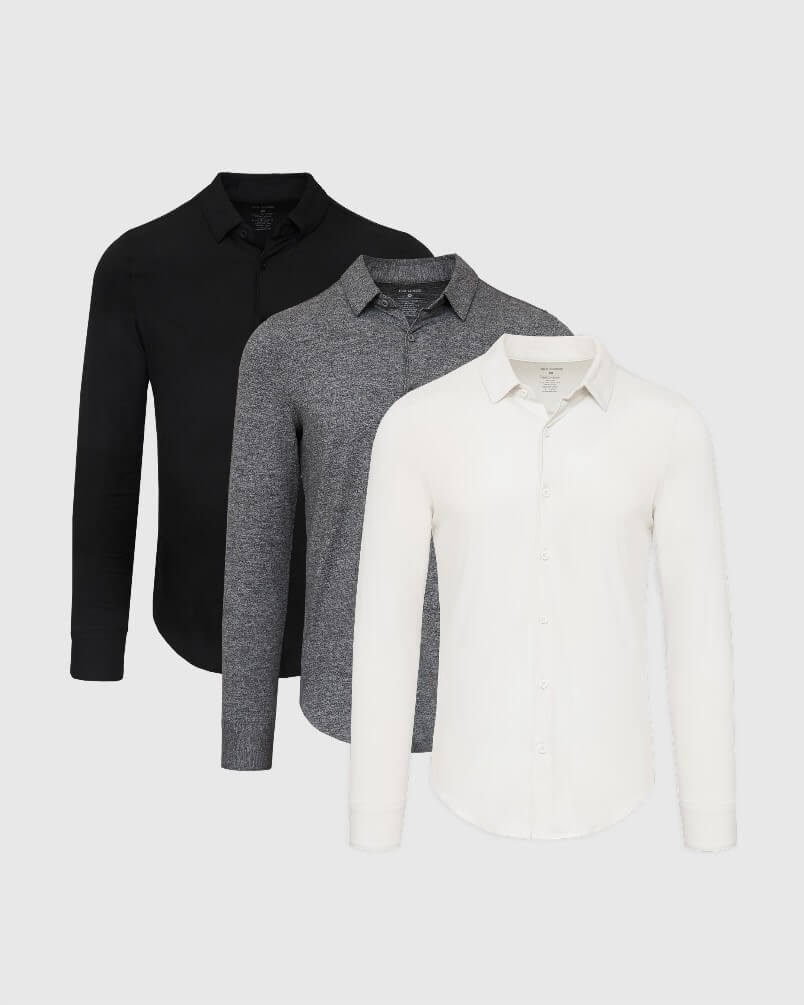 Fundamental Do-It-All Comfort Shirt 3-Pack-VibeCloset