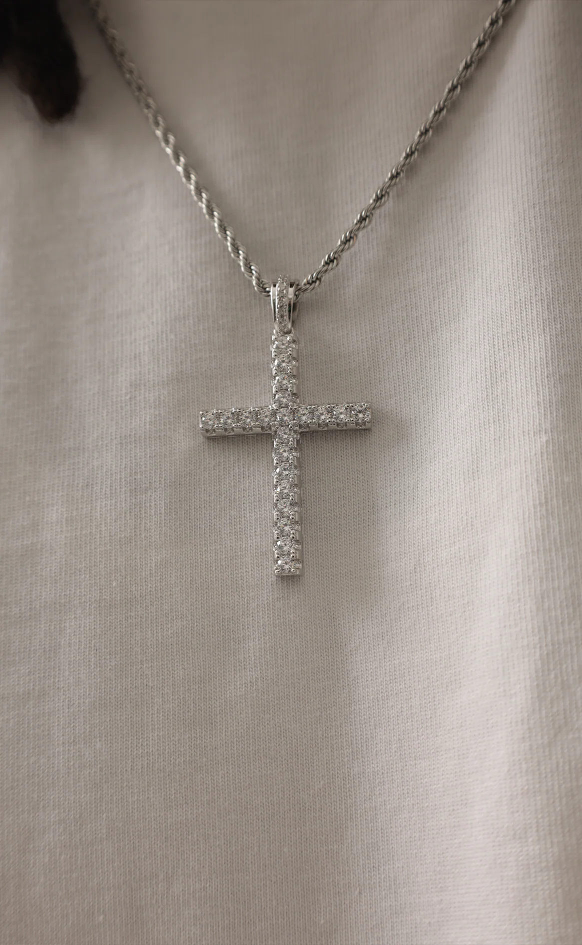 Classic Diamond Cross Silver-unboundedy
