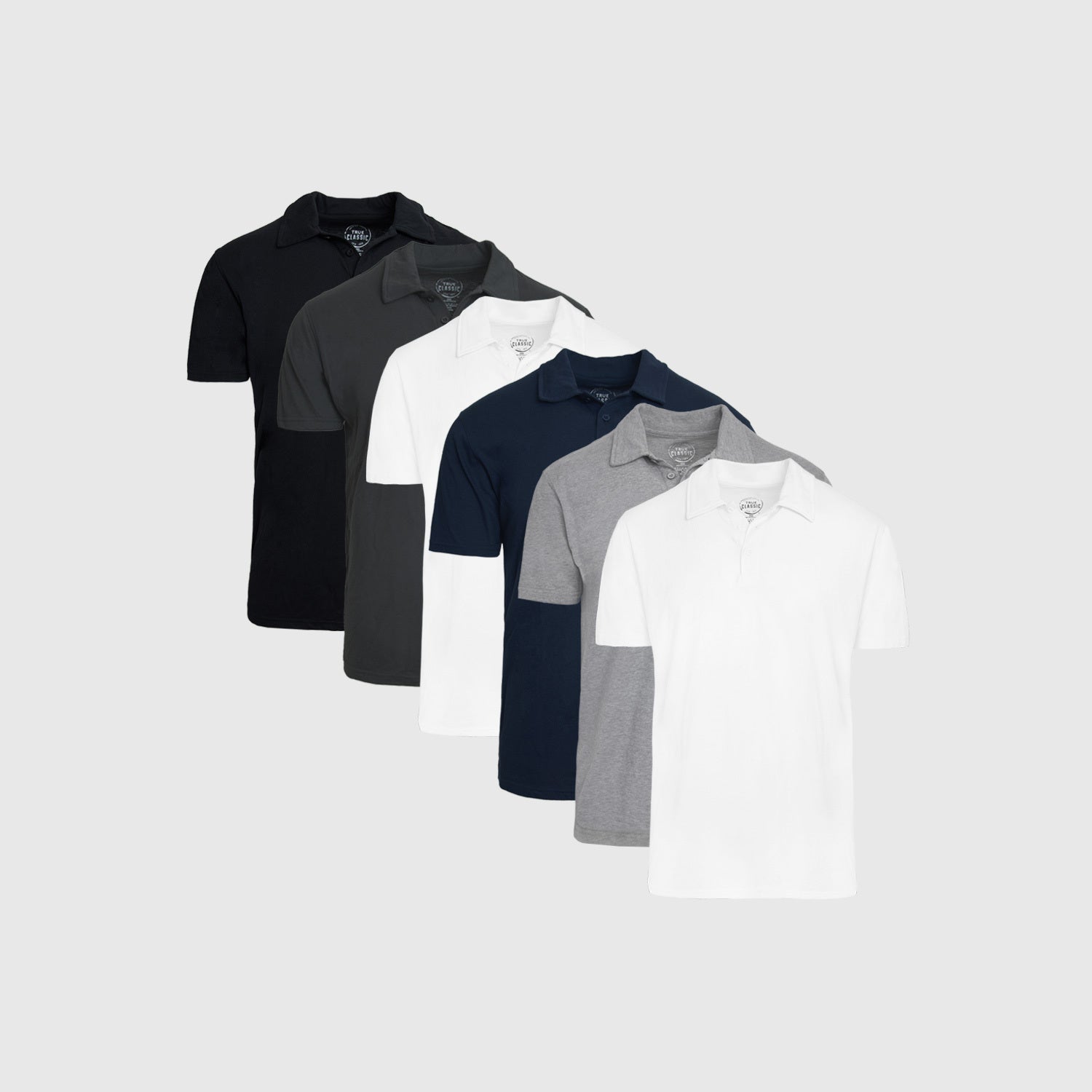 The Basic Short Sleeve Polo 6-Pack-VibeCloset