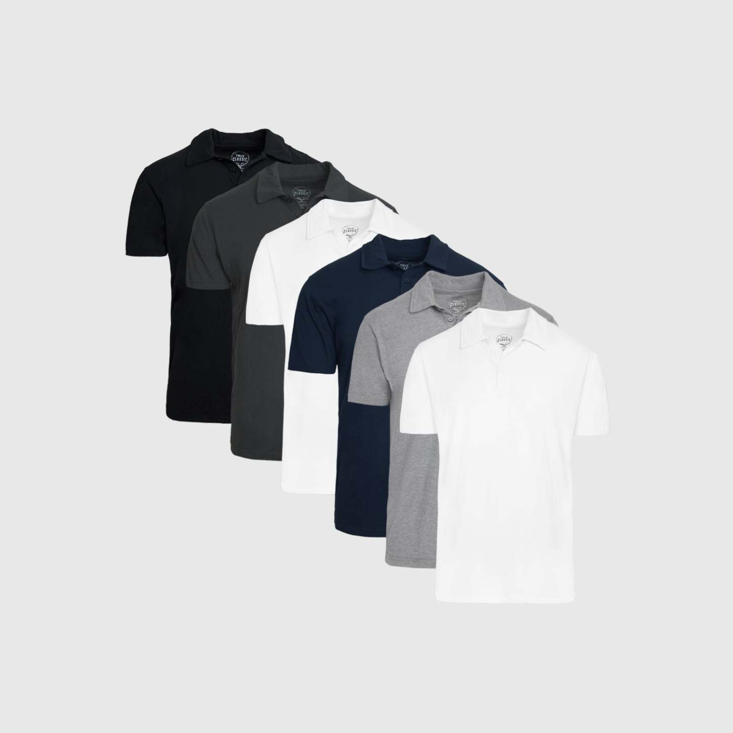 The Basic Short Sleeve Polo 6-Pack-VibeCloset