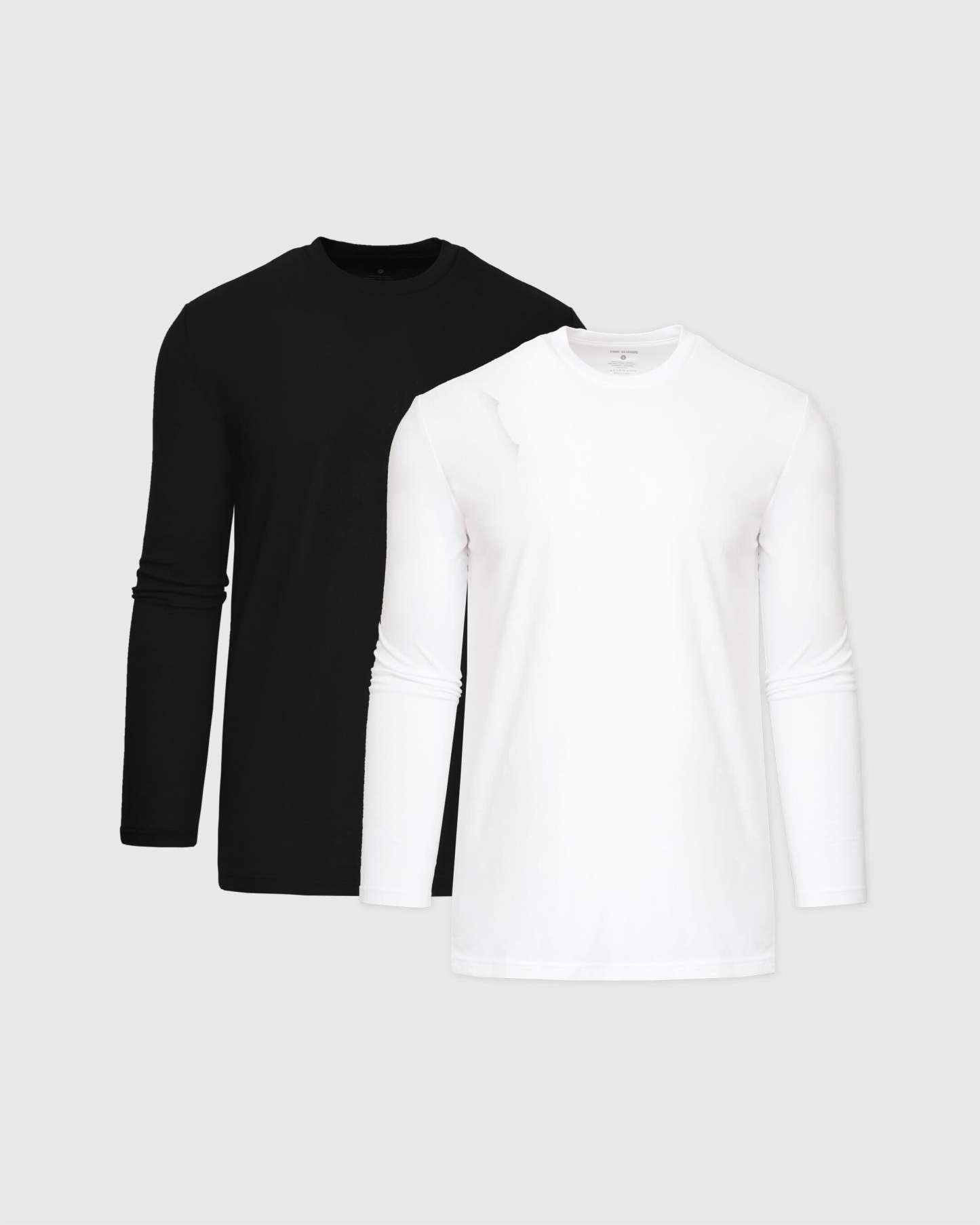 Black & White Tall Long Sleeve T-Shirt 2-Pack-VibeCloset