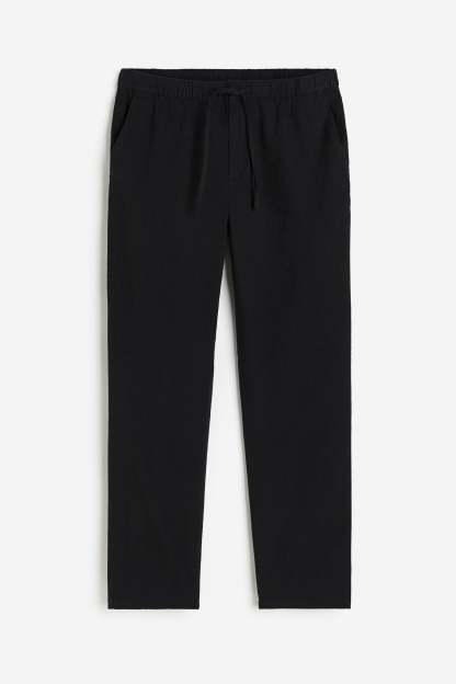 Old Money Linen Regular Classic Pants-VibeCloset
