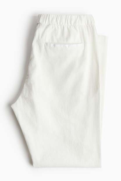 Old Money Linen Regular Classic Pants-VibeCloset