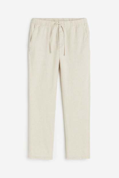 Old Money Linen Regular Classic Pants-VibeCloset