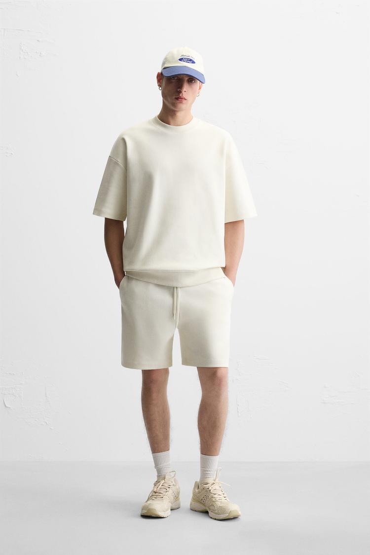 Oversized Boxy Man Scuba T-Shirt & Short Set