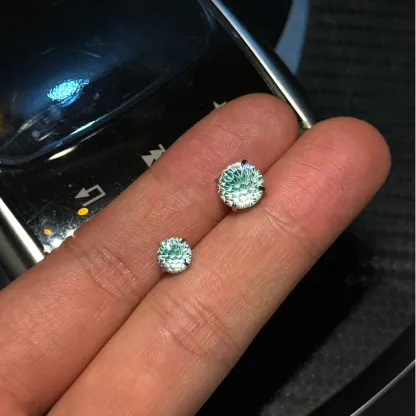 Titanium steel Zircon earrings Colorist Series 316L titanium steel ear studs are unisex