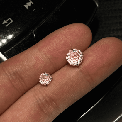 Titanium steel Zircon earrings Colorist Series 316L titanium steel ear studs are unisex