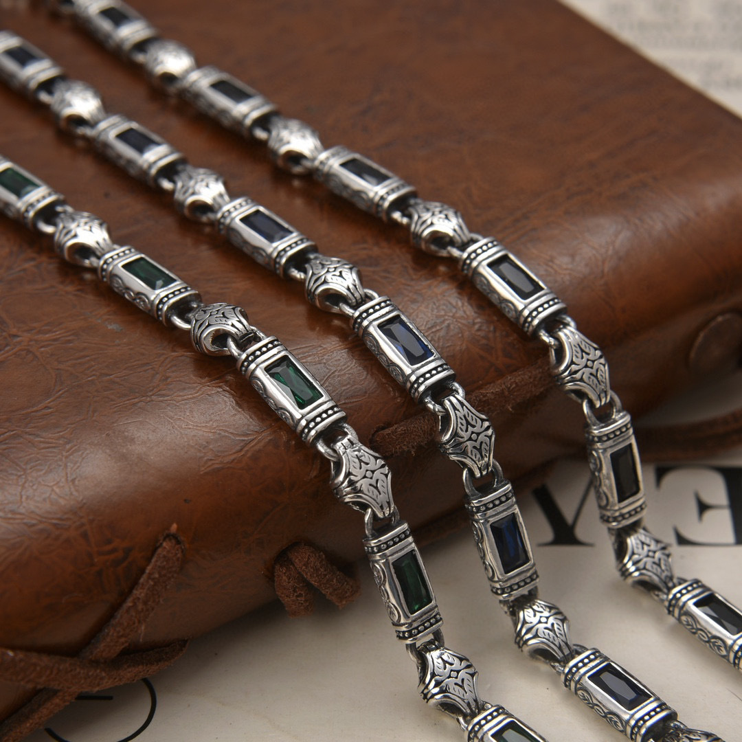 Mens silver bracelet; mens bracelet with stones; silver bracelet for men; bracelet with topazes; 925 sterling silver bracelet handmade