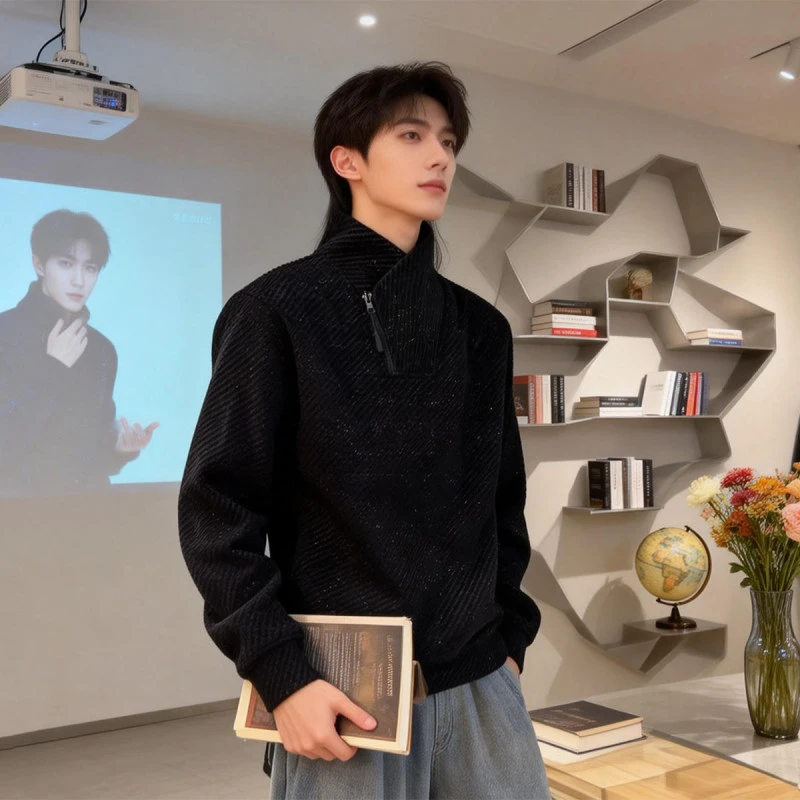 🔥50%-Slanted Zipper Hoodie