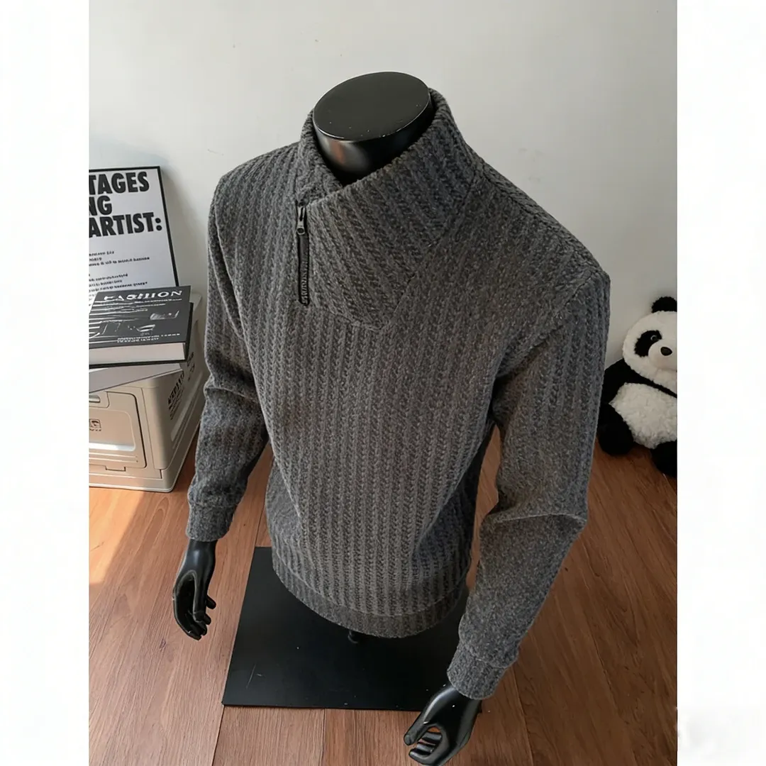 🔥50%-Slanted Zipper Hoodie