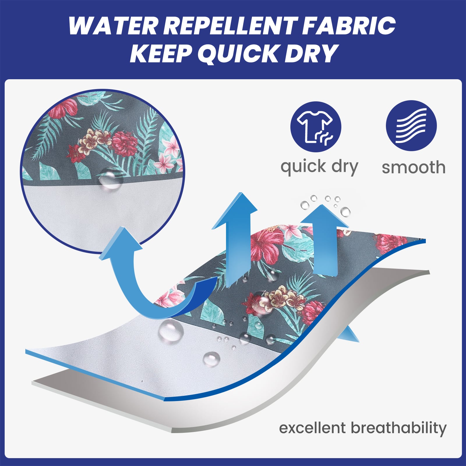 4.5 Inch Inseam Vintage Grey Montage Hibiscus Swim Trunks-VibeCloset