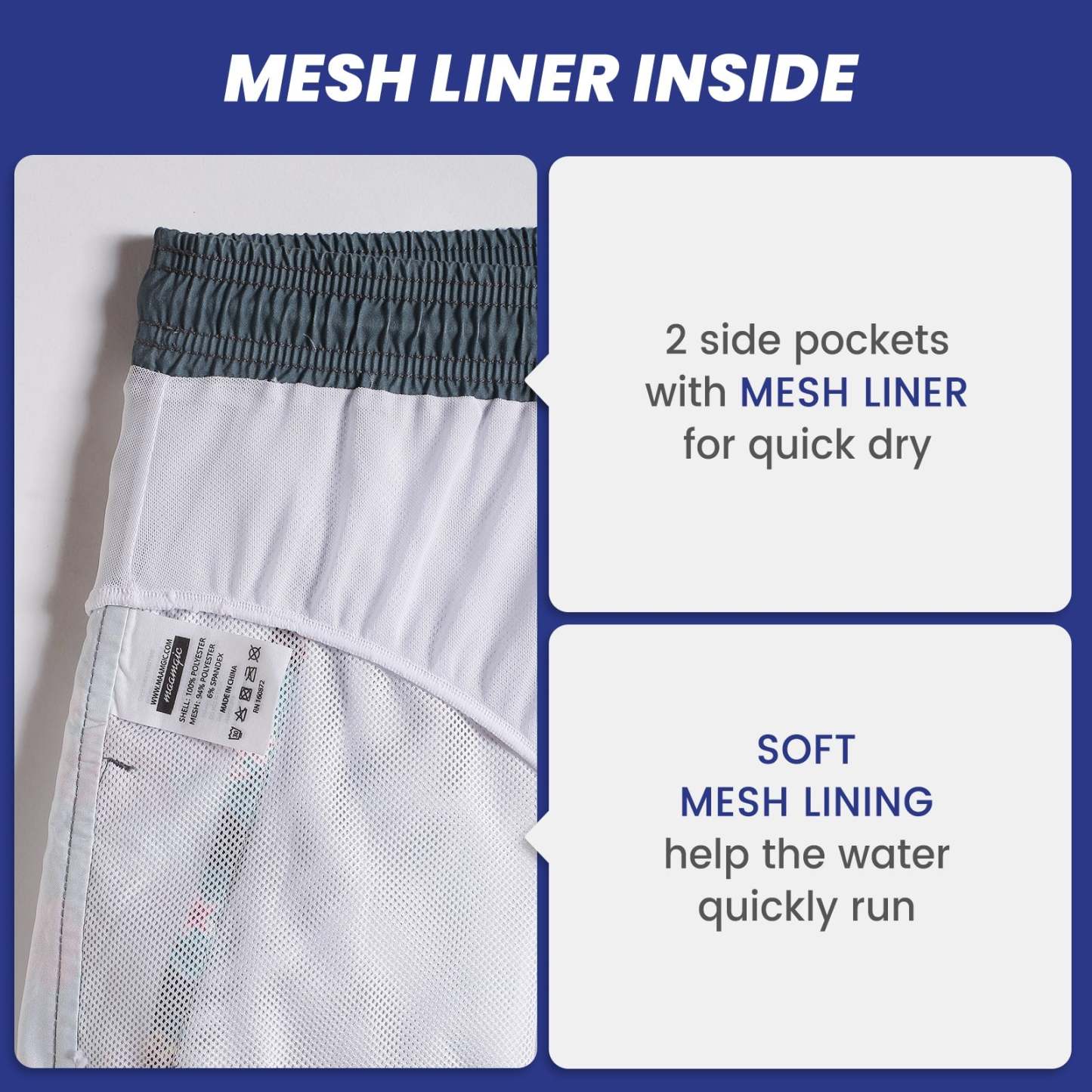 4.5 Inch Inseam Vintage Grey Montage Hibiscus Swim Trunks-VibeCloset