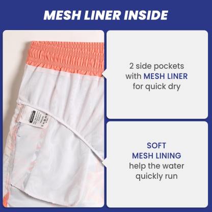 4.5 Inch Inseam Vintage Mist Flowers Swim Trunks-VibeCloset