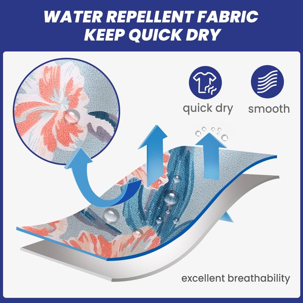 4.5 Inch Inseam Vintage Mist Flowers Swim Trunks-VibeCloset