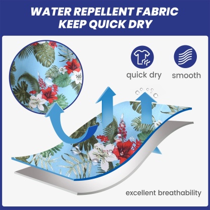 5.5 Inch Inseam Blue Bouquet Swim Trunks-VibeCloset