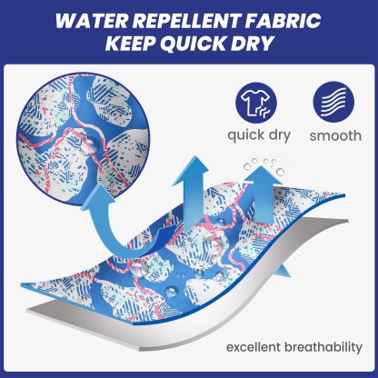 5.5 Inch Inseam Blue Polar Bear Swim Trunks-VibeCloset