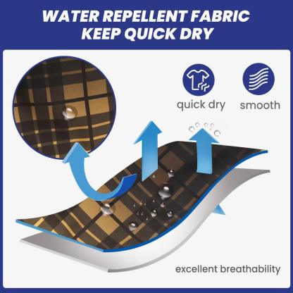 7 Inch Inseam Stretch Plaid Yellow Swim Trunks-VibeCloset