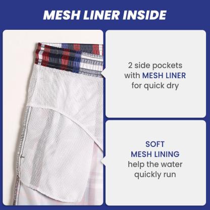 7 Inch Inseam Tarran Design Swim Trunks-VibeCloset