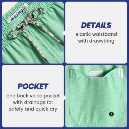 7 Inch Inseam Stretch Solid Swim Trunks-VibeCloset