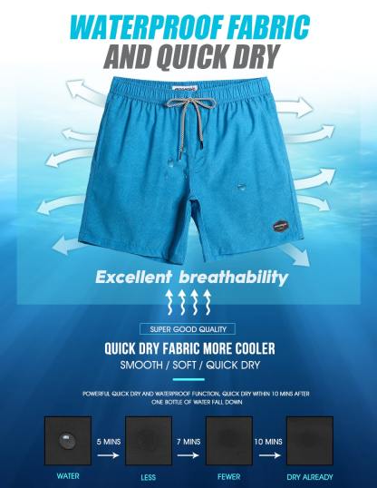 7 Inch Inseam Stretch Solid Swim Trunks-VibeCloset