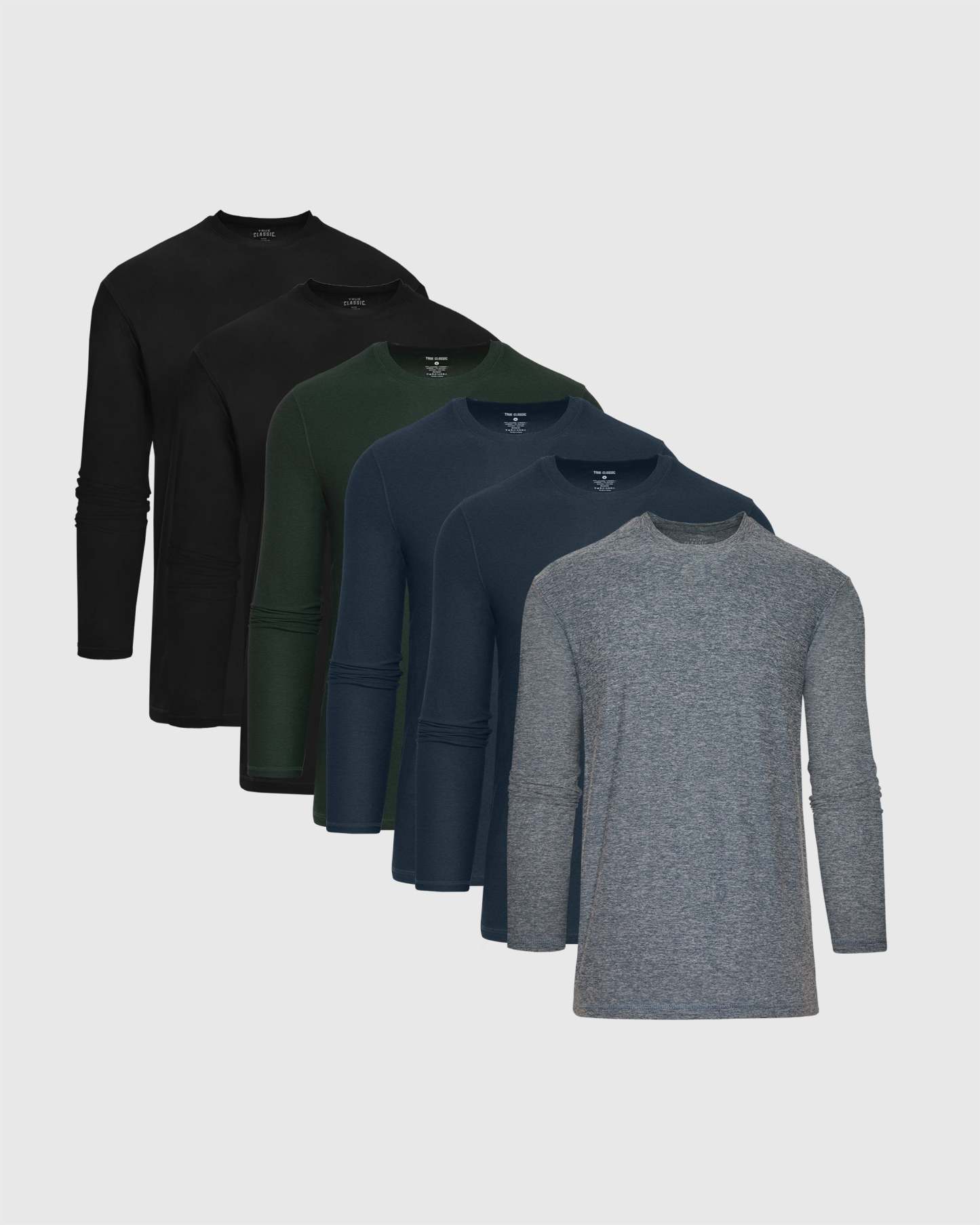 Ocean Depths Active Long Sleeve Crew 6-Pack-VibeCloset