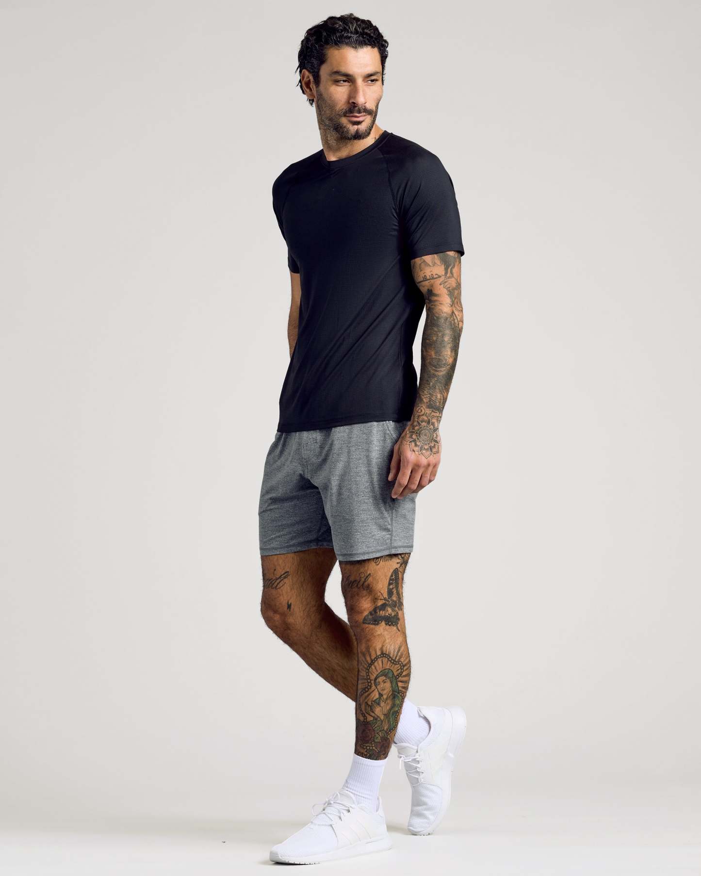 Black Active Mesh Crew-VibeCloset