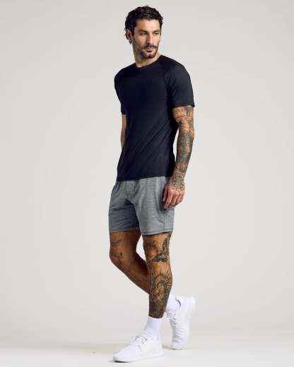 Black Active Mesh Crew-VibeCloset