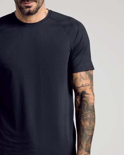 Black Active Mesh Crew-VibeCloset