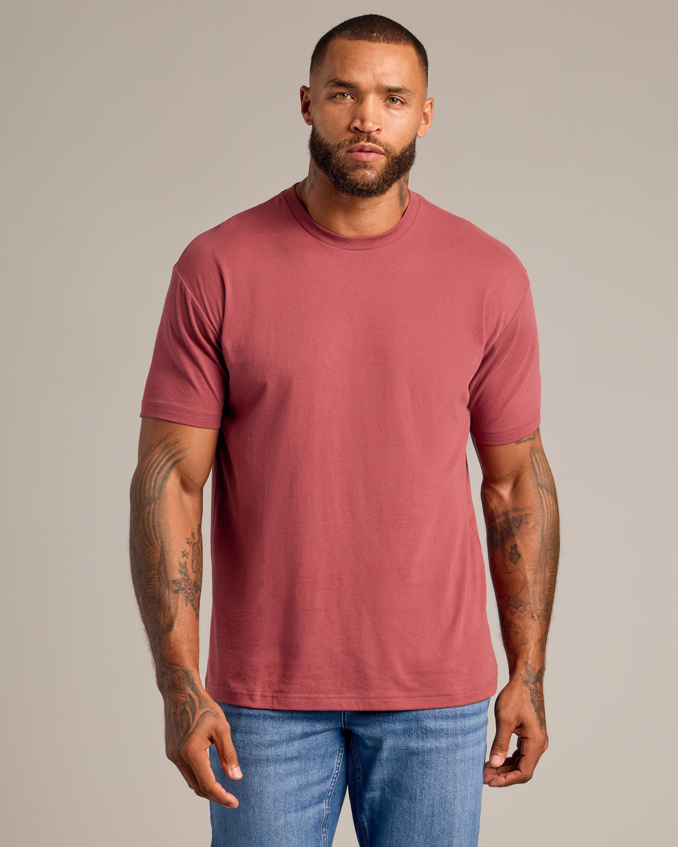 Rustic Apple Short Sleeve Crew Neck Tee-VibeCloset