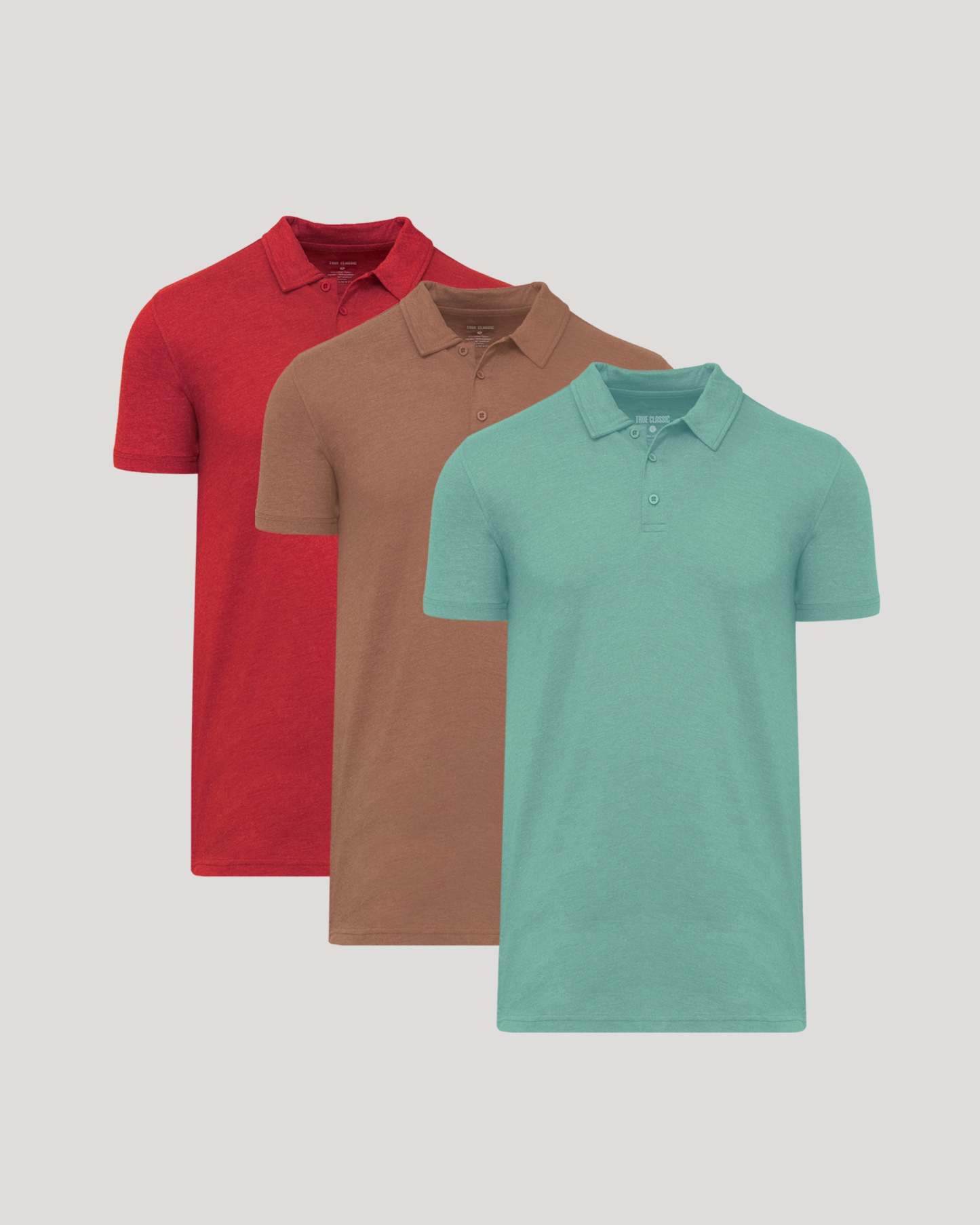 Rustic Tones Short Sleeve Tall Polo 3-Pack-VibeCloset