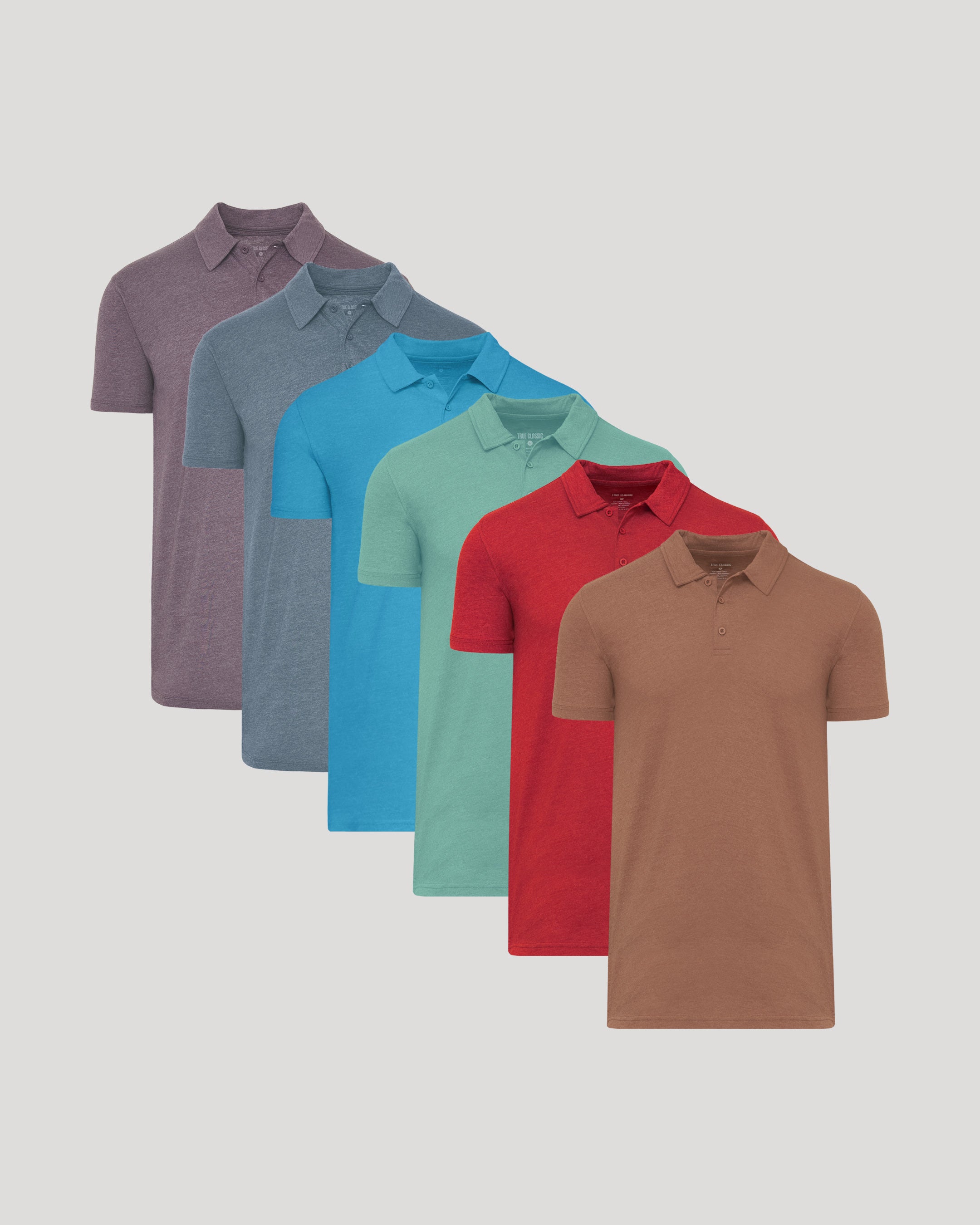 Full Rotation Short Sleeve Tall Polo 6-Pack-VibeCloset