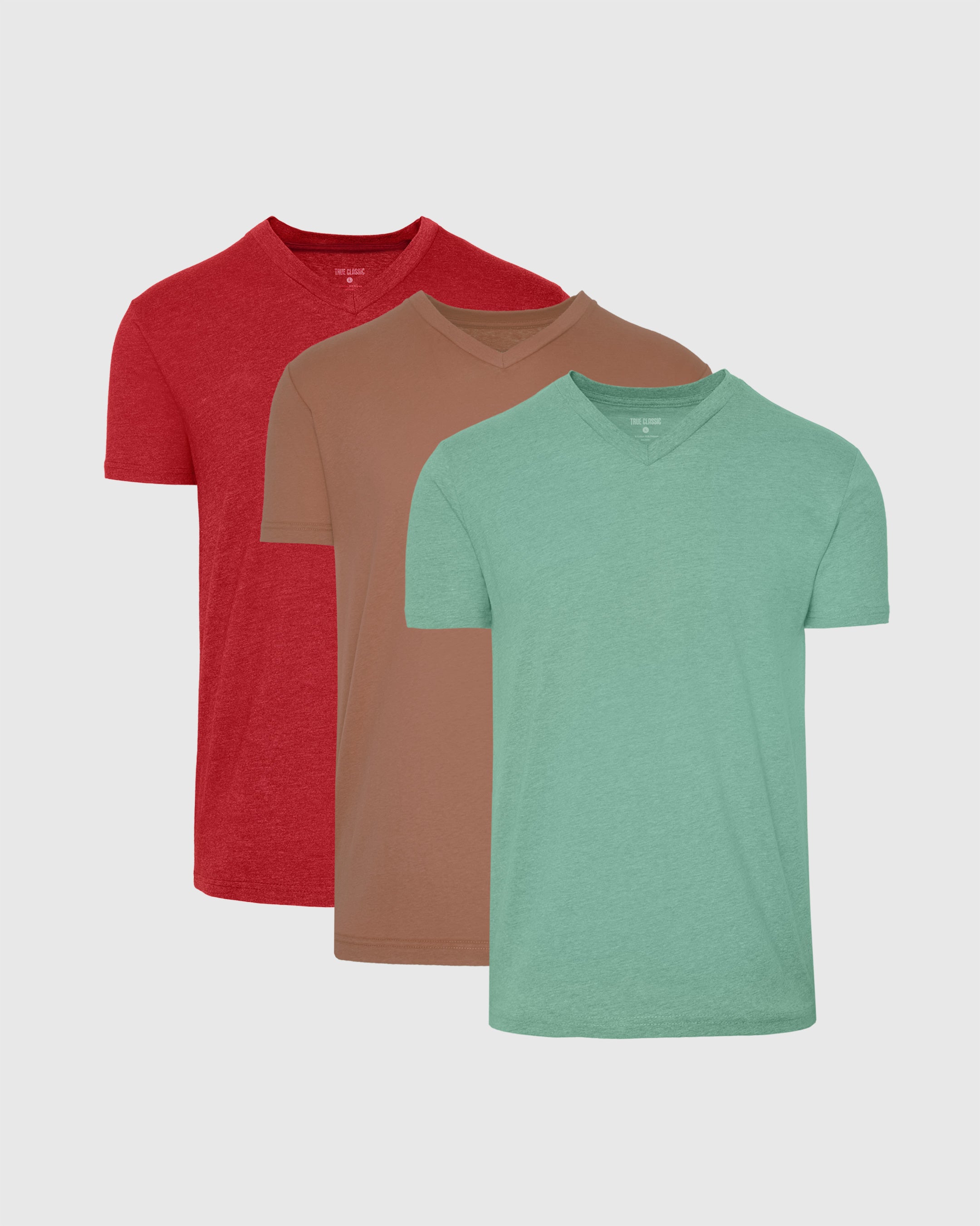 Rustic Tones Short Sleeve Classic Vee 3-Pack-VibeCloset