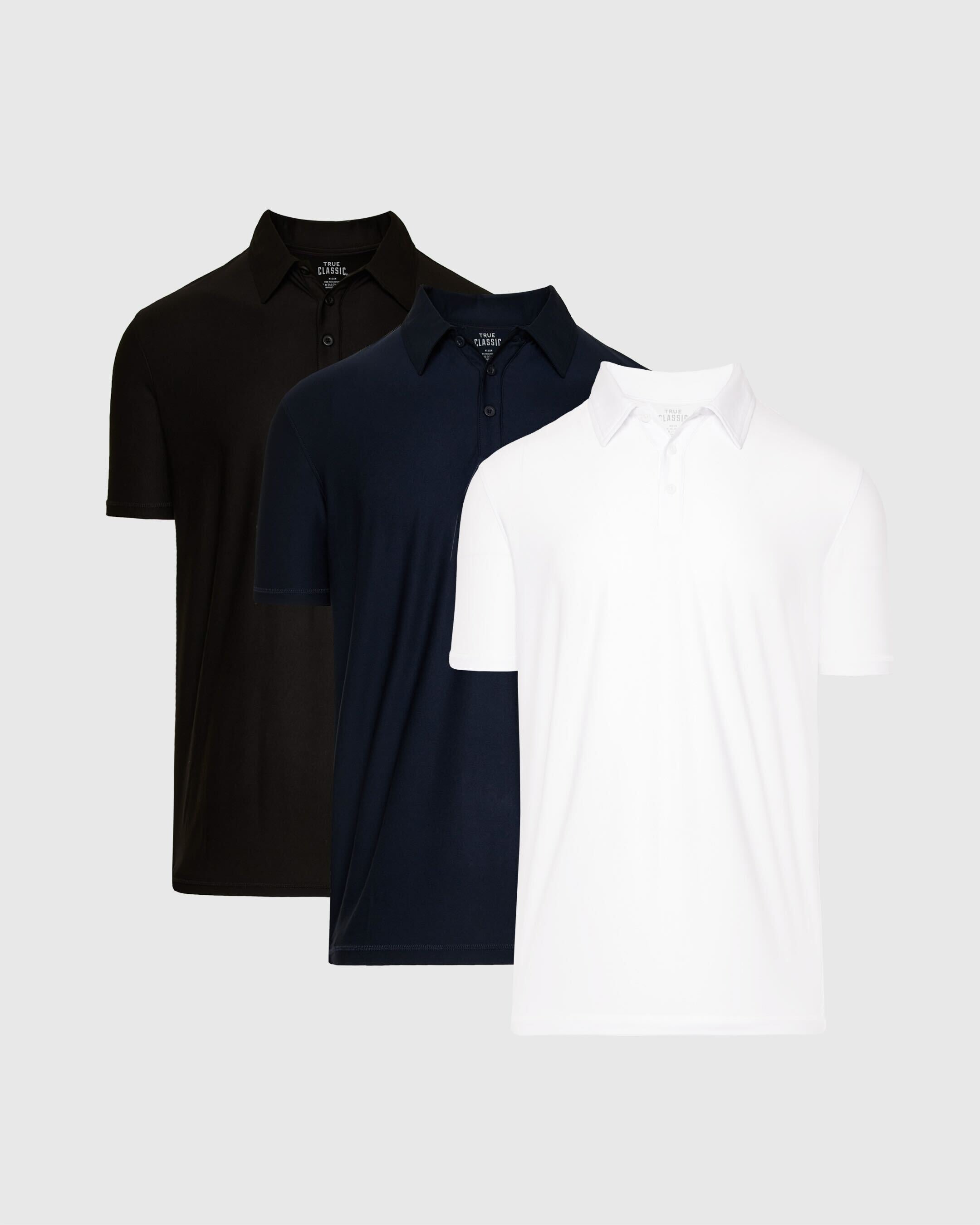 Active Short Sleeve Polo 3-Pack-VibeCloset