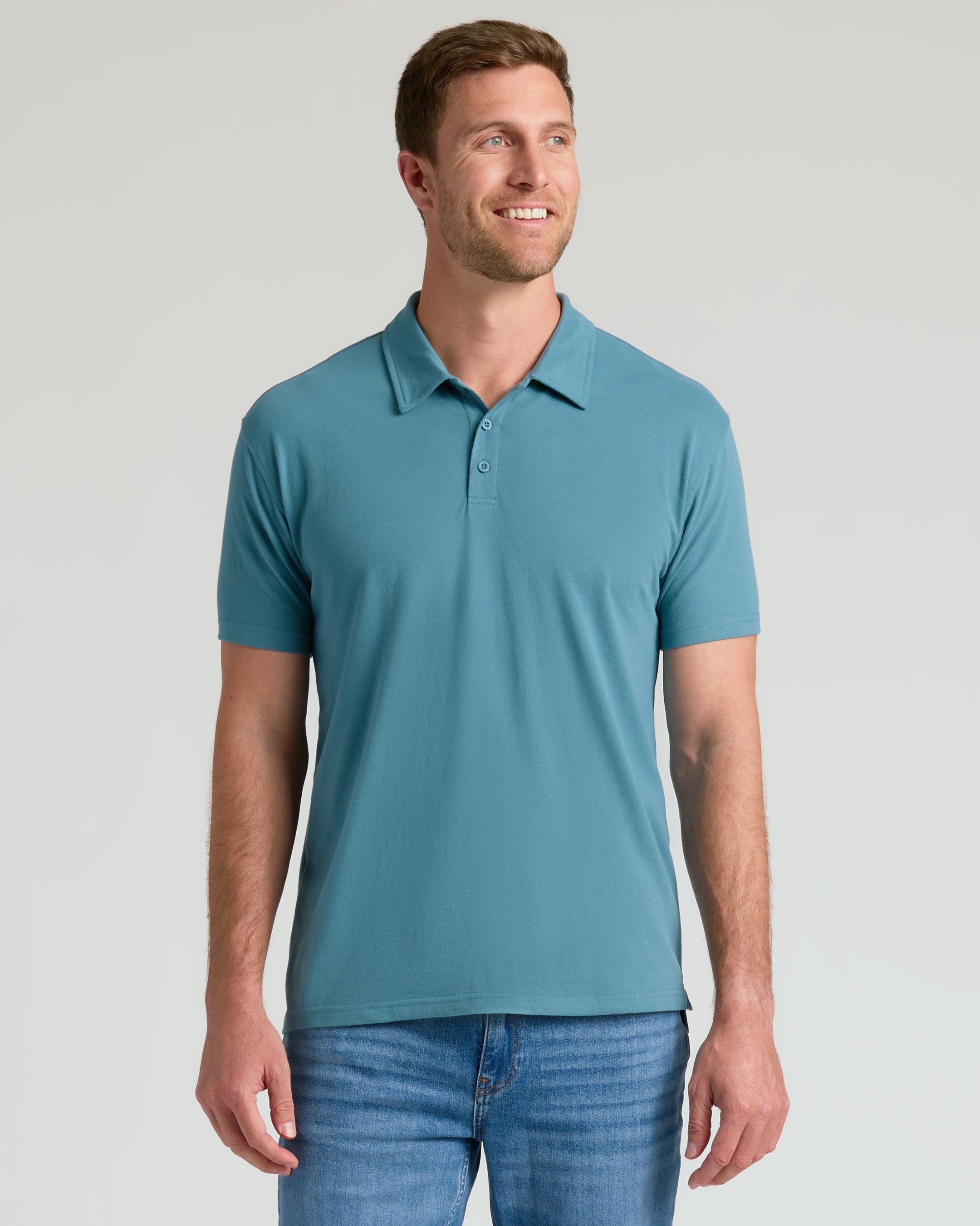 Sapphire Short Sleeve Short Sleeve Polo-VibeCloset