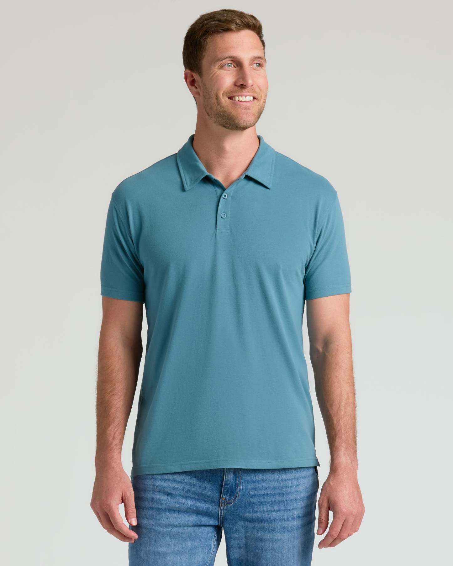 Sapphire Short Sleeve Short Sleeve Polo-VibeCloset