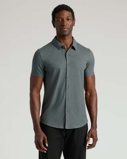 Short Sleeve Comfort Knit Shirt 3-Pack-VibeCloset