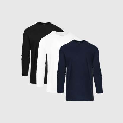 Standard Active Long Sleeve Crew T-Shirt 3-Pack-unboundedy