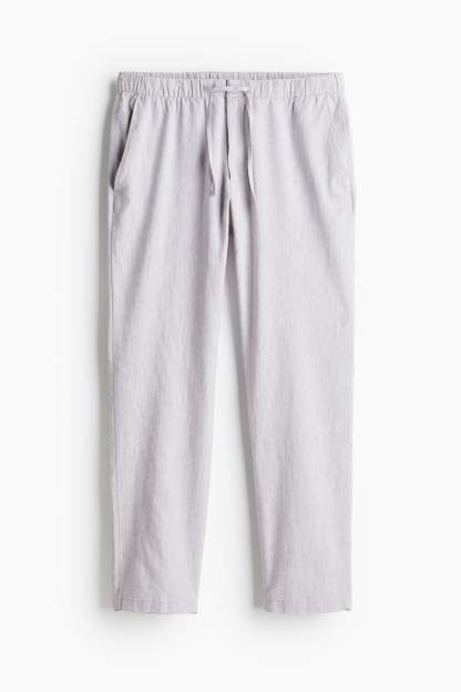 Old Money Linen Regular Classic Pants-VibeCloset