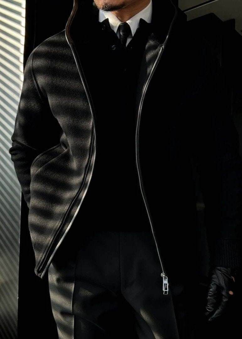 Autumn & Winter Hooded Oblique Zipper Sweatshirt Jacket-VibeCloset