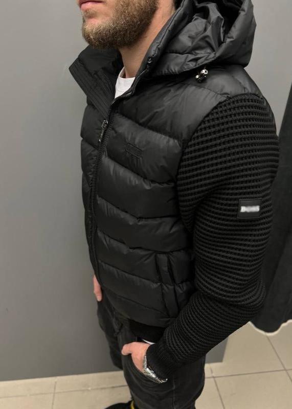 classic knitted patchwork Jacket-VibeCloset