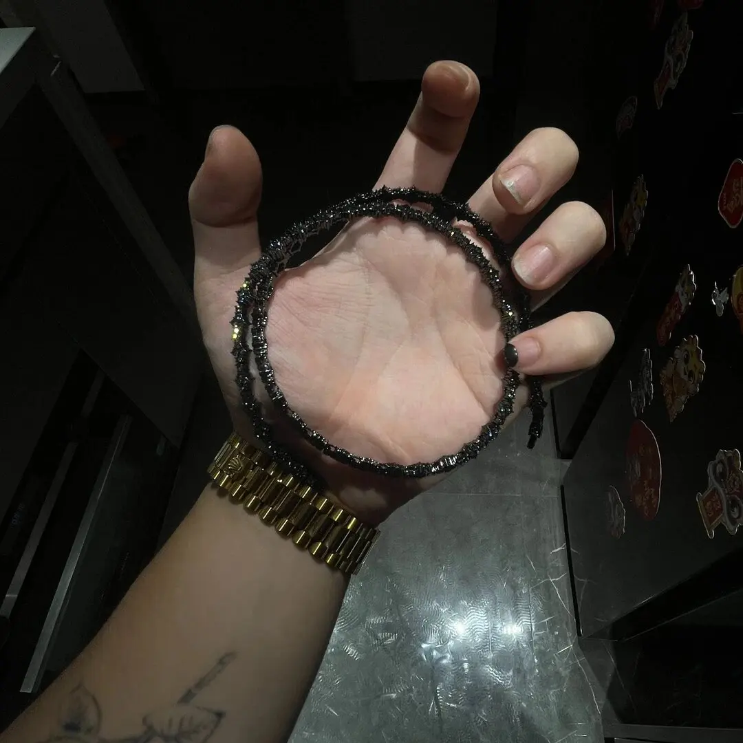 Alloy zircon necklace, thorny collarbone chain