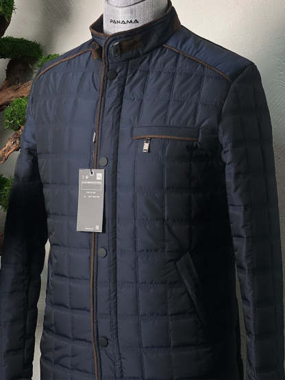 Men's Square Plaid Cotton-padded Jacket-VibeCloset